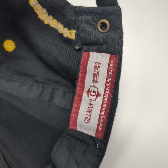 Hammer Lock Slideback Baseball Cap Black One Size Adjustable Embroidered Gillman - Picture 9 of 9